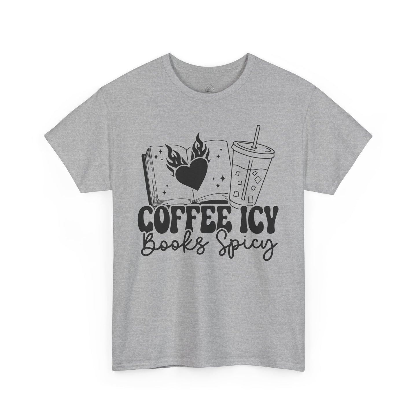 Coffe Icy Book Spicy Book Club T-Shirt – Spicy Book Lover Merch | Romance Reader Gift