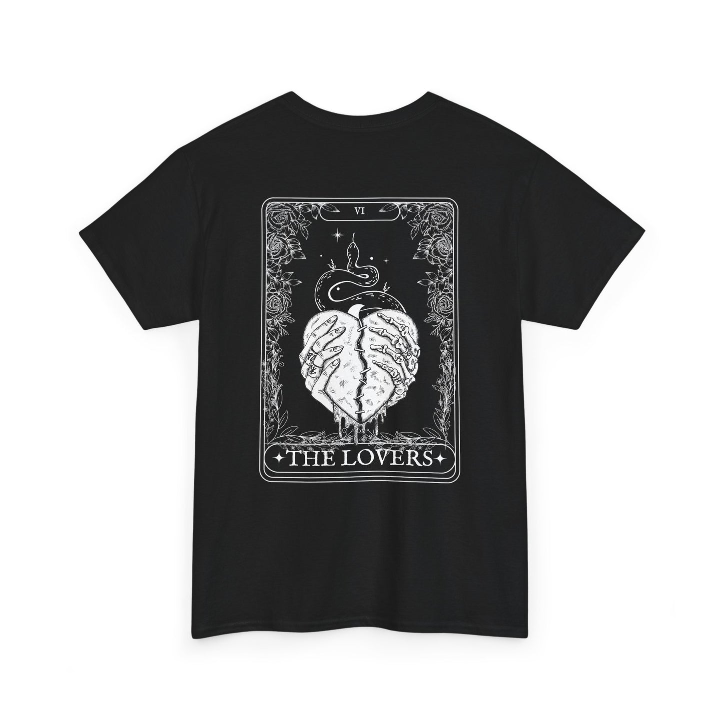 The Lovers Tarot Card T-Shirt – Dark Romance Gothic Apparel for Smut & Fantasy Book Lovers