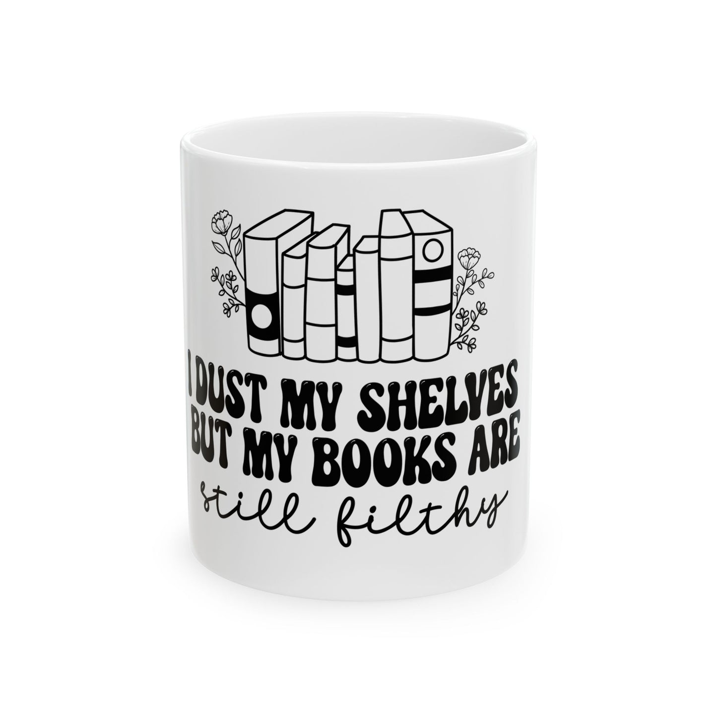 Filthy Bookshelves Club Mug – Spicy Romance Reader Gift | Book Lover Merch