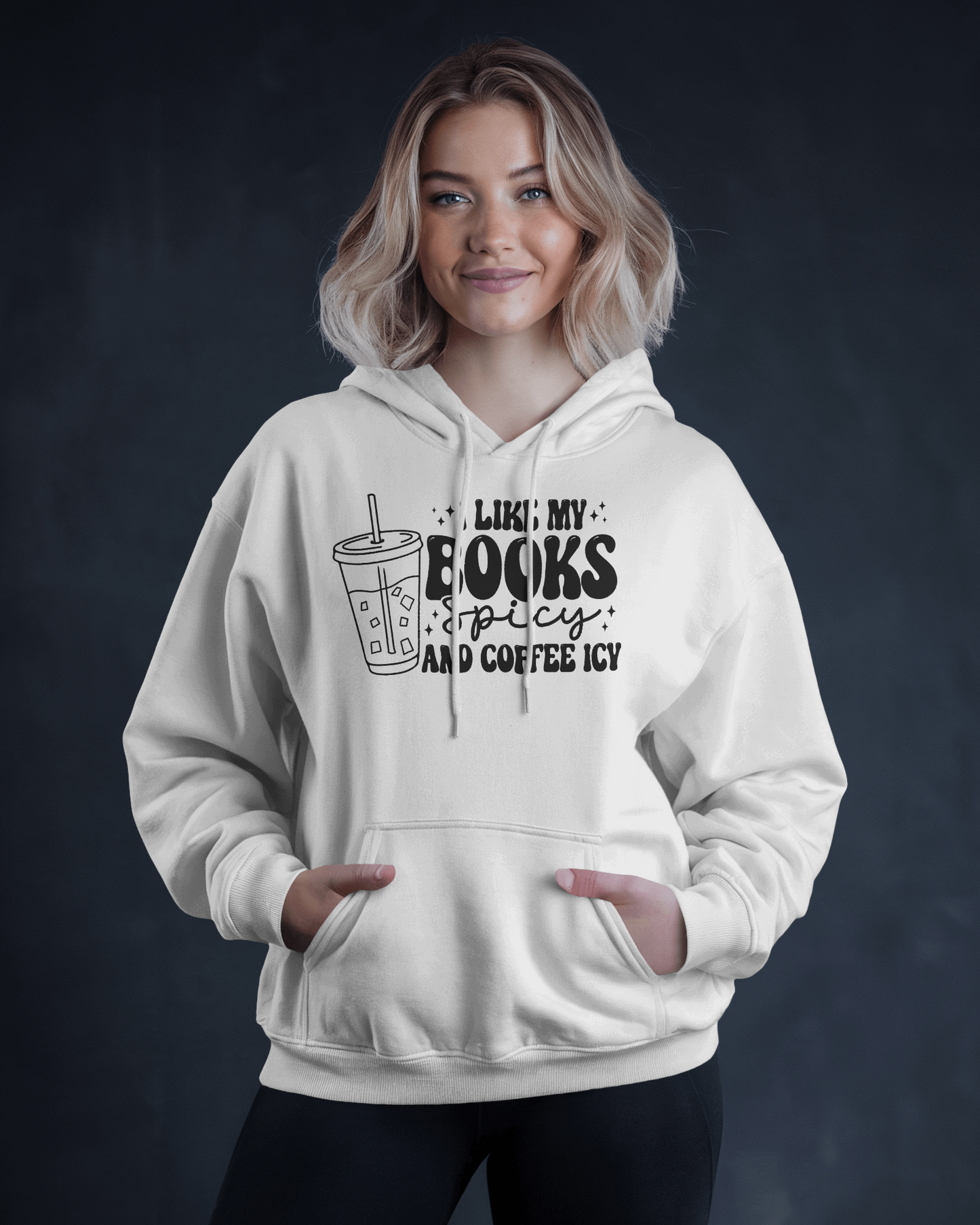 Coffee Icy Readers Book Club Hoodie – Spicy Book Lover Merch | Romance Reader Gift