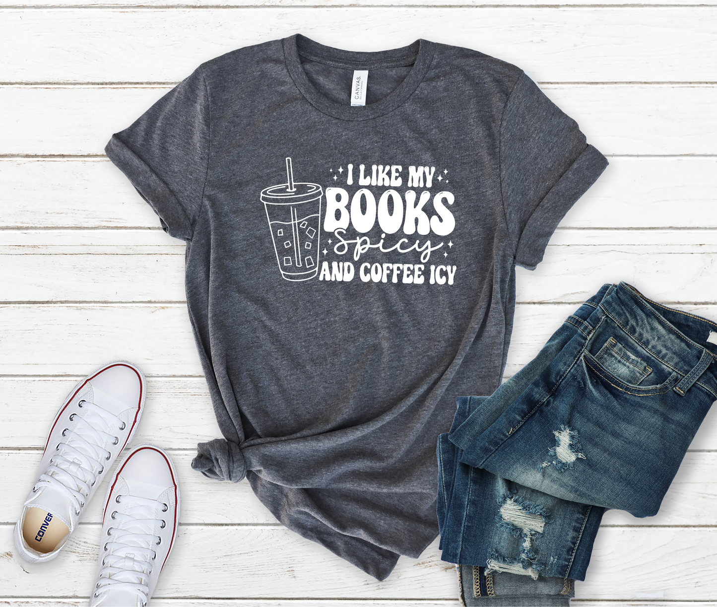 Spicy Book Club T-Shirt – Spicy Book Lover Merch | Romance Reader Gift