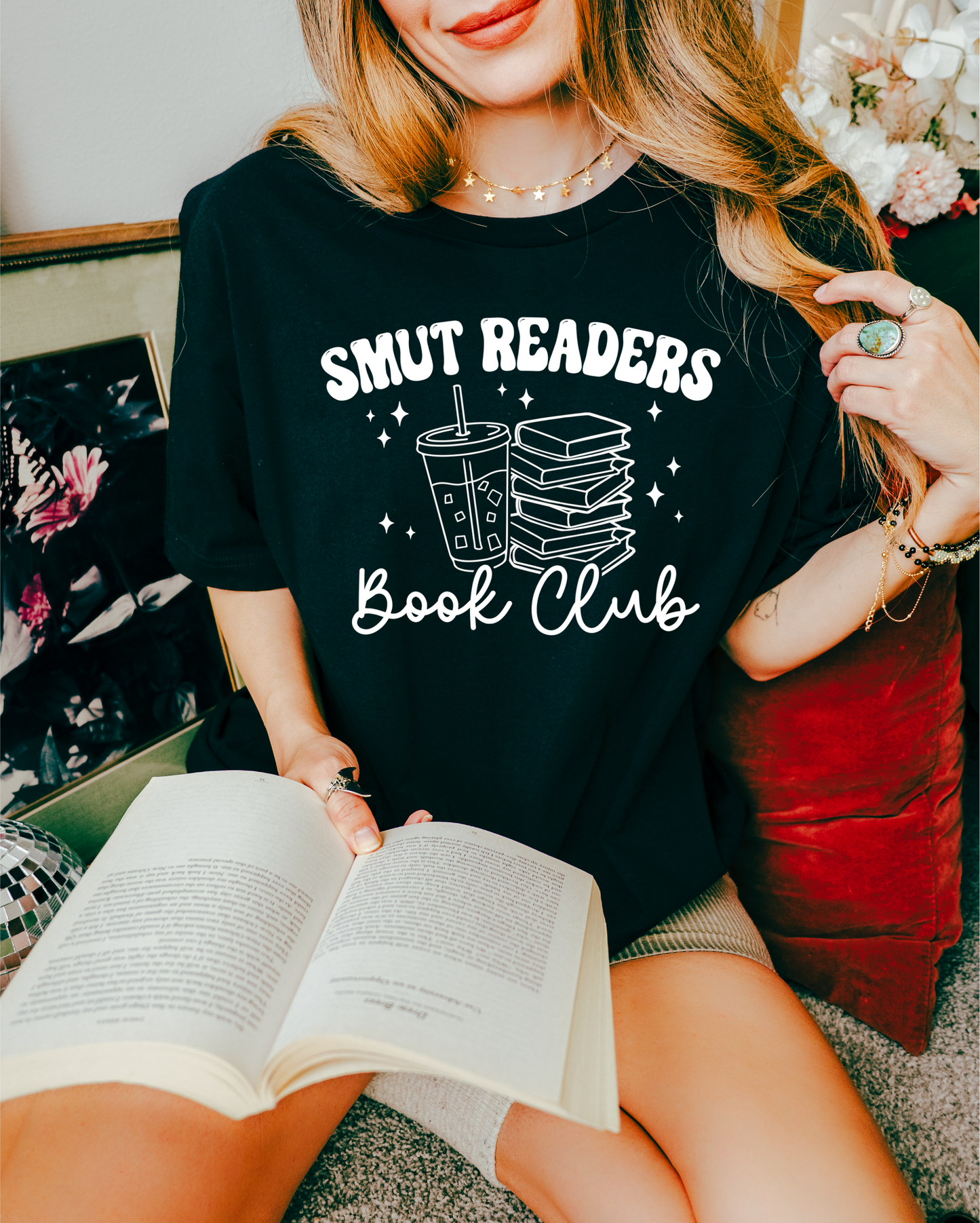 Smut Readers Book Club T-Shirt – Spicy Book Lover Merch | Romance Reader Gift