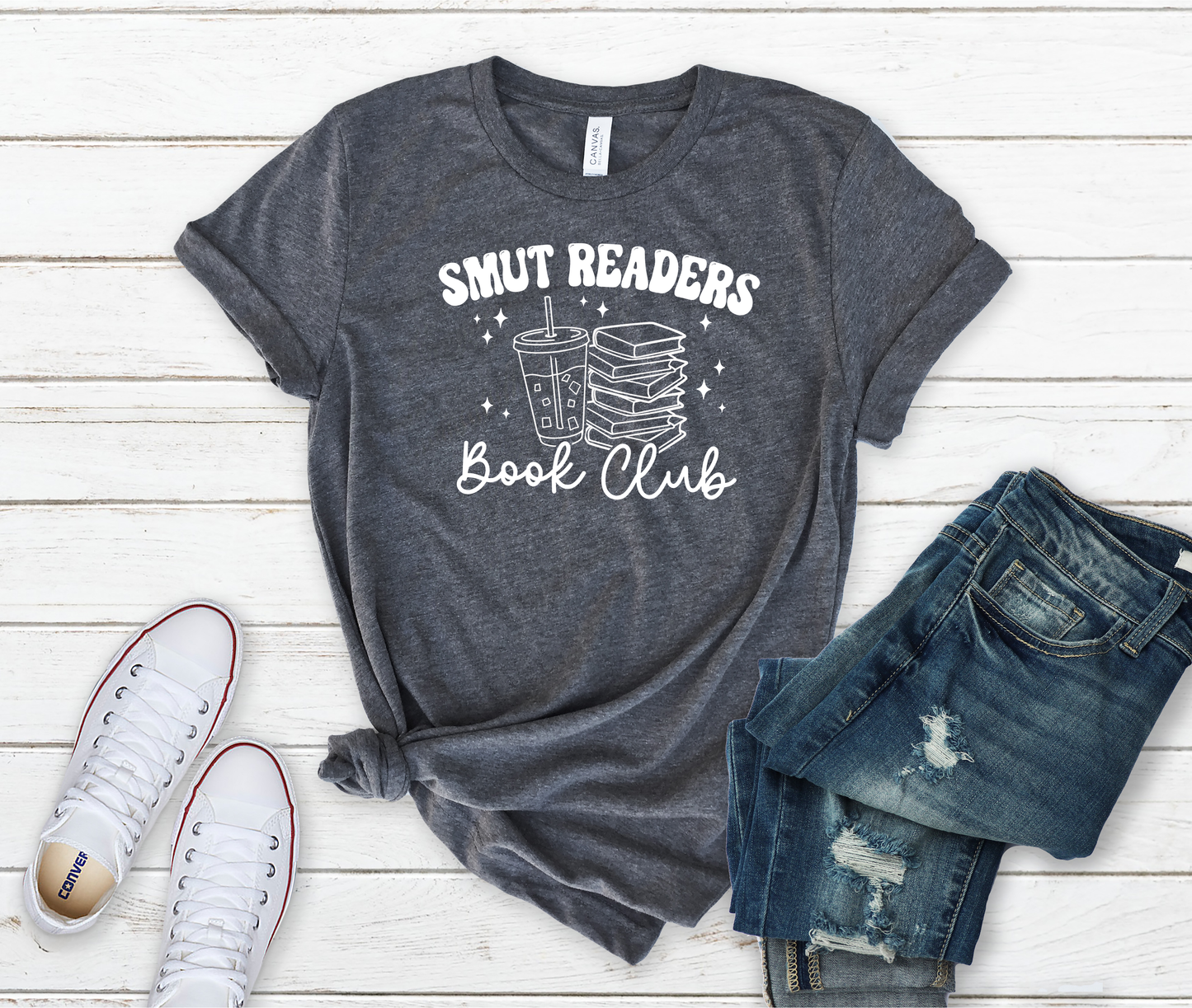 Smut Readers Book Club T-Shirt – Spicy Book Lover Merch | Romance Reader Gift