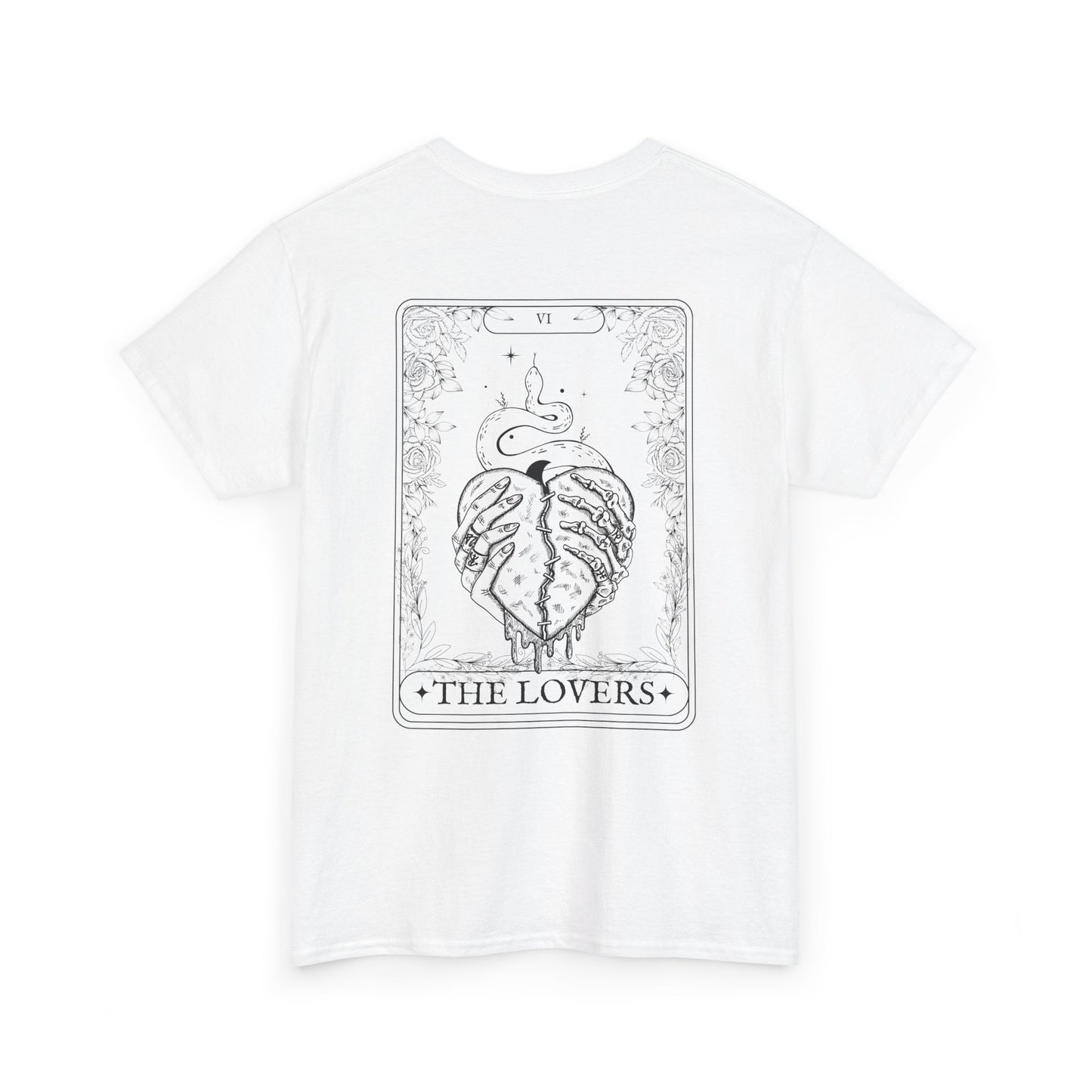 The Lovers Tarot Card T-Shirt – Dark Romance Gothic Apparel for Smut & Fantasy Book Lovers