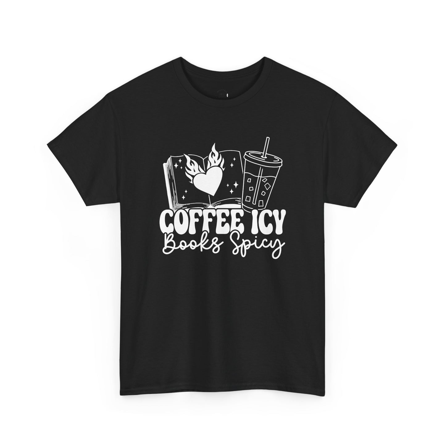 Coffe Icy Book Spicy Book Club T-Shirt – Spicy Book Lover Merch | Romance Reader Gift